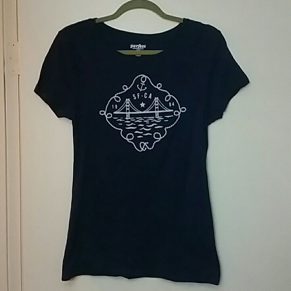 NWOT Old Navy Nautical Style Navy Blue T-Shirt